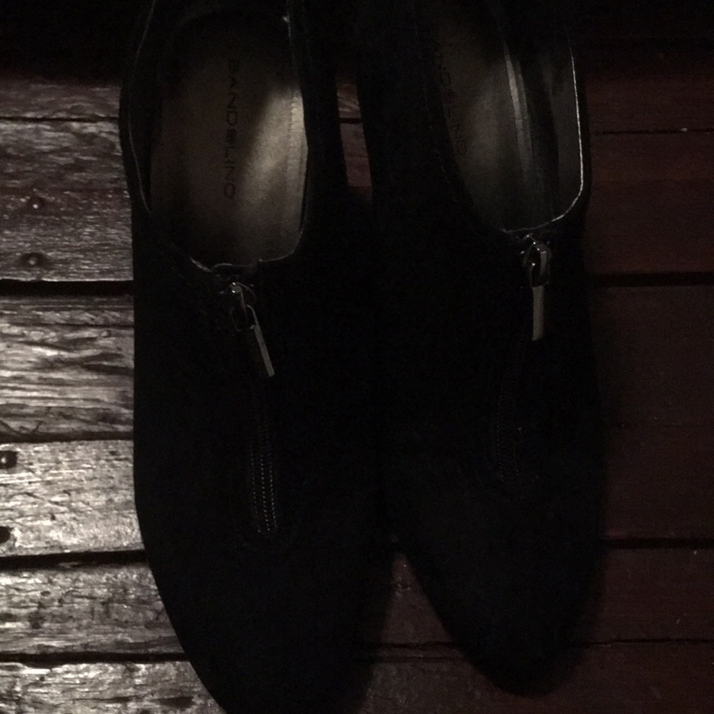Black boot.